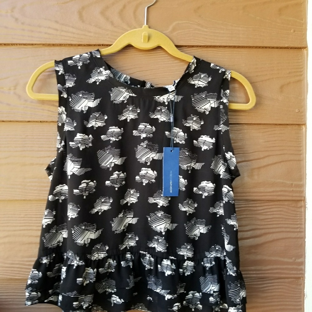 Rebecca Minkoff Tanya Ruffled Crop Top NWT